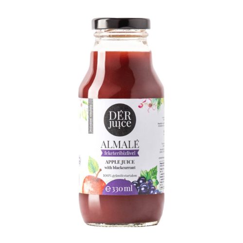 Gyümölcslé DÉR JUICE Almalé Feketeribizlivel 0,33l