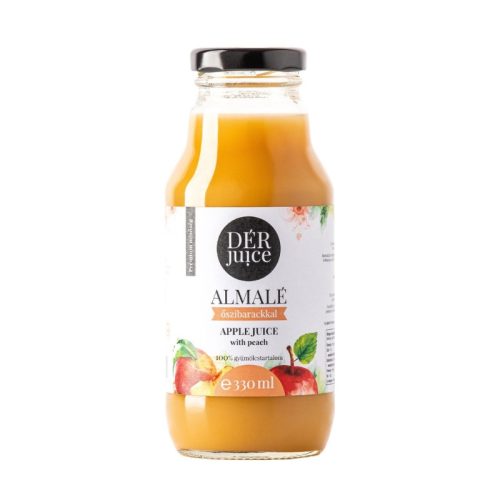Gyümölcslé DÉR JUICE Almalé Őszibarackkal 0,33l