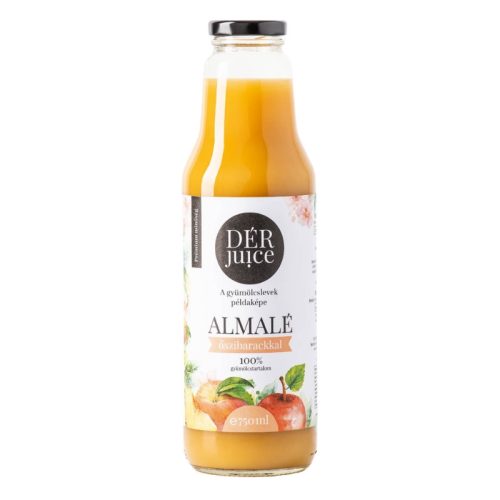 Gyümölcslé DÉR JUICE Almalé Őszibarackkal 0,75l
