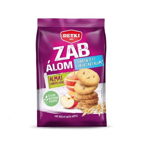Keksz DETKI Zab-Álom Almás-zabpelyhes 150g