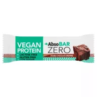   Proteinszelet ABSO Zero Bar dupla csokoládés brownie ízű, vegán 40g /24/