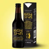   Sör HORIZONT Night Shift 2025 Russian Imperial Stout makadámdiós-vaníliás 11,9% 0,33L (+DRS) /12/