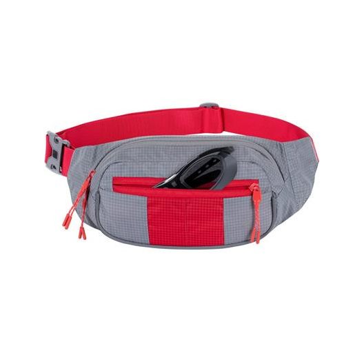 Övtáska, RIVACASE "5215 Mercantour", szürke-piros