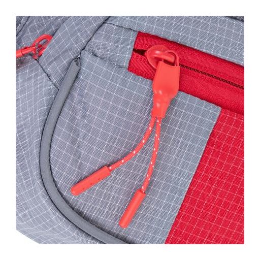 Övtáska, RIVACASE "5215 Mercantour", szürke-piros