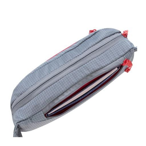 Övtáska, RIVACASE "5215 Mercantour", szürke-piros