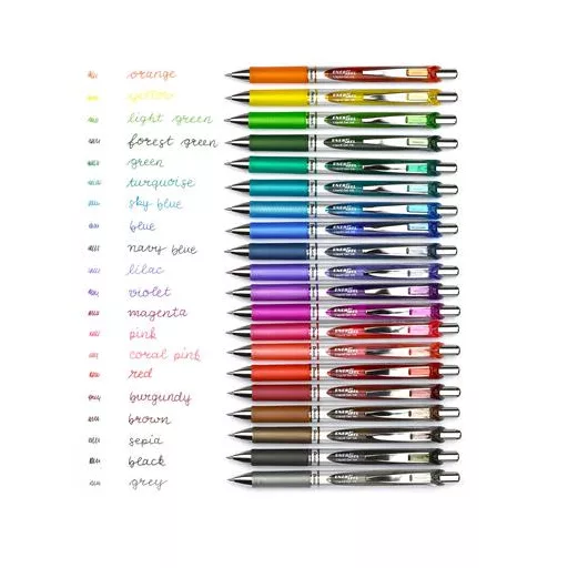 Zseléstoll, 035 mm, nyomógombos, PENTEL "EnerGel BL77", világoszöld