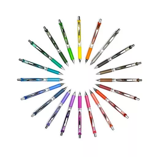 Zseléstoll, 035 mm, nyomógombos, PENTEL "EnerGel BL77", orgona