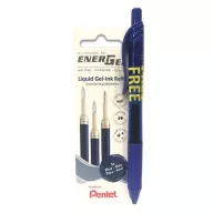   Zseléstollbetét csomag, 0,35 mm, PENTEL"EnerGel LR7", ajándék zseléstollal, kék