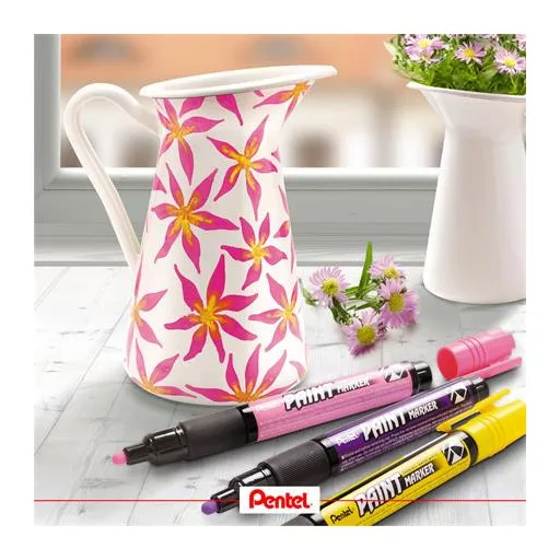 Lakkmarker, 2 mm, kúpos, PENTEL "MMP20", fehér