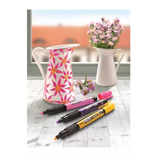 Lakkmarker, 2 mm, kúpos, PENTEL "MMP20", fekete