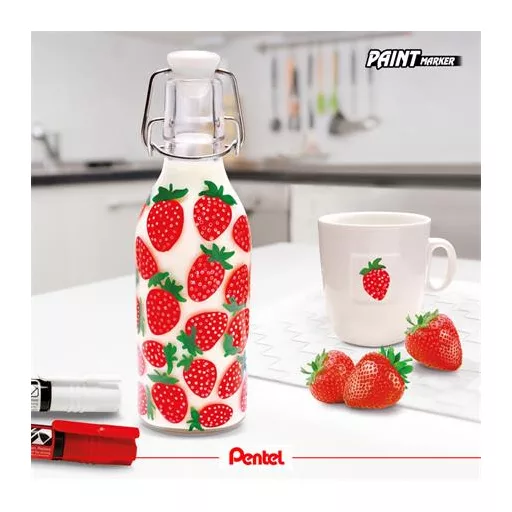 Lakkmarker, 2 mm, kúpos, PENTEL "MMP20", kék