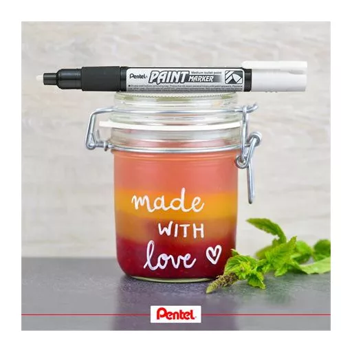 Lakkmarker, 2 mm, kúpos, PENTEL "MMP20", sárga