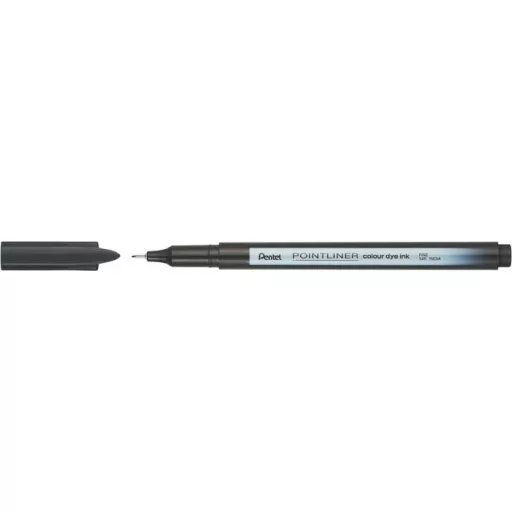 Tűfilc, 0,4 mm, PENTEL "Pointliner", fekete