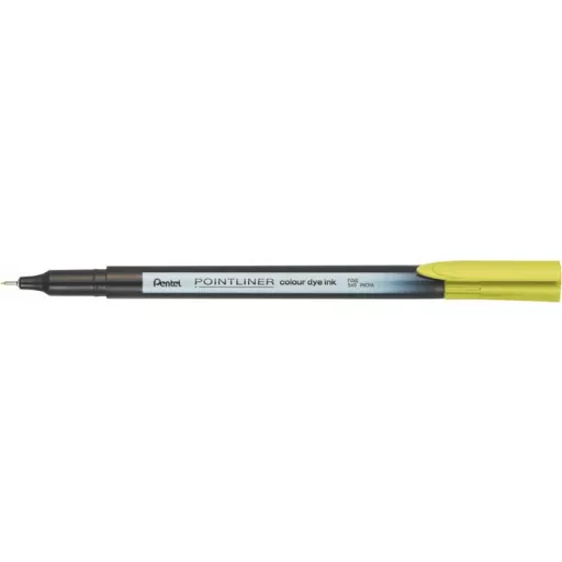 Tűfilc, 0,4 mm, PENTEL "Pointliner", limezöld