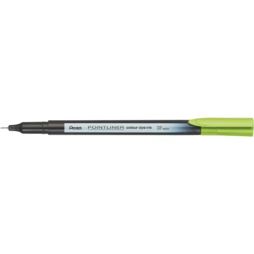 Tűfilc, 0,4 mm, PENTEL "Pointliner", almazöld