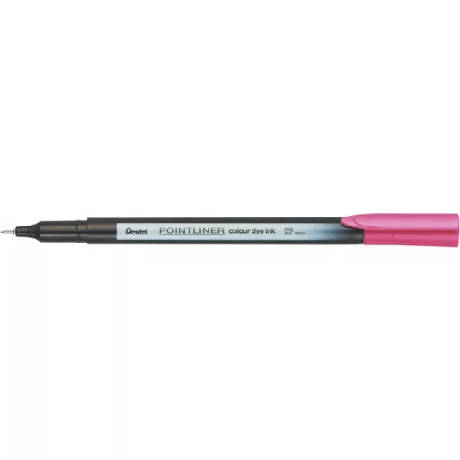 Tűfilc, 0,4 mm, PENTEL "Pointliner", rózsaszín