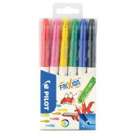   Filctoll készlet, 0,39-0,7 mm, törölhető, PILOT "Frixion Colors", 6 különböző szín