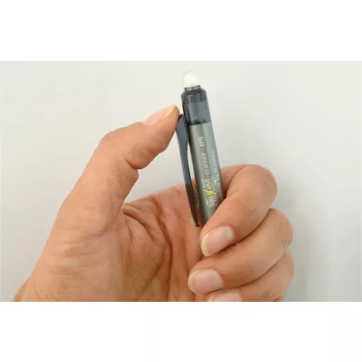 Rollertoll, 0,25 mm, törölhető, nyomógombos, PILOT "Frixion Clicker", fekete