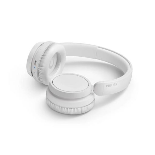 Fejhallgató, vezeték nélküli, Bluetooth 5.3, PHILIPS "TAH5209", fehér
