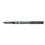   Rollertoll, 0,3 mm, tűhegyű, kupakos, PILOT "Hi-Tecpoint V5", fekete