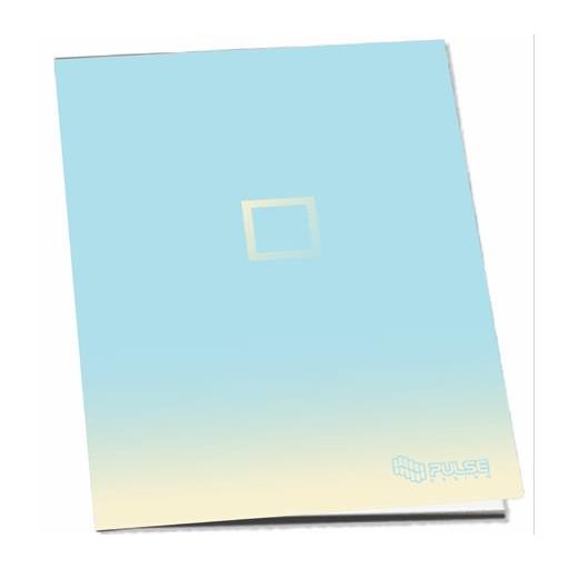 Füzet, tűzött, A4, kockás, 52 lap, PULSE "Pastel Colours"