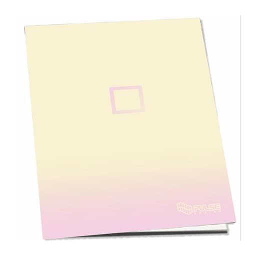Füzet, tűzött, A4, kockás, 52 lap, PULSE "Pastel Colours"