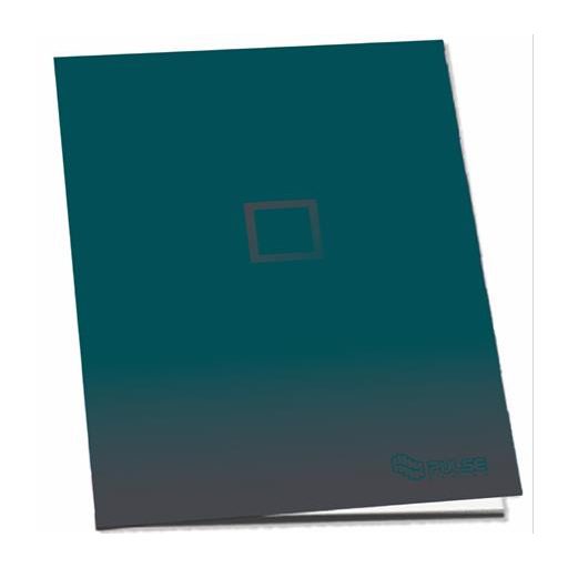 Füzet, tűzött, A4, kockás, 52 lap, PULSE "Dark Colours"