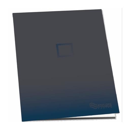 Füzet, tűzött, A4, kockás, 52 lap, PULSE "Dark Colours"