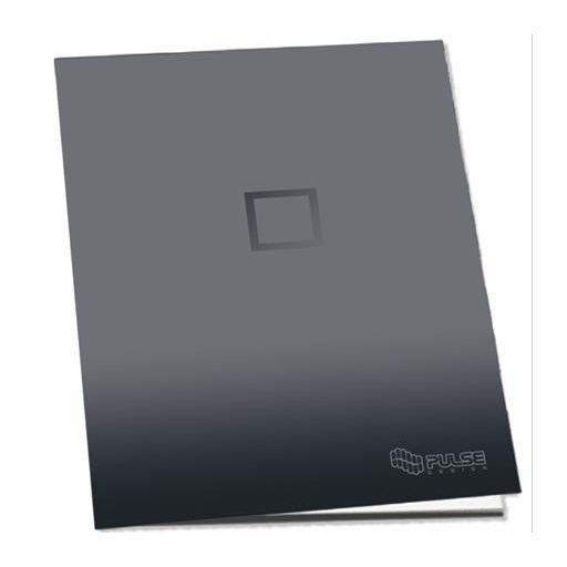 Füzet, tűzött, A4, kockás, 52 lap, PULSE "Dark Colours"