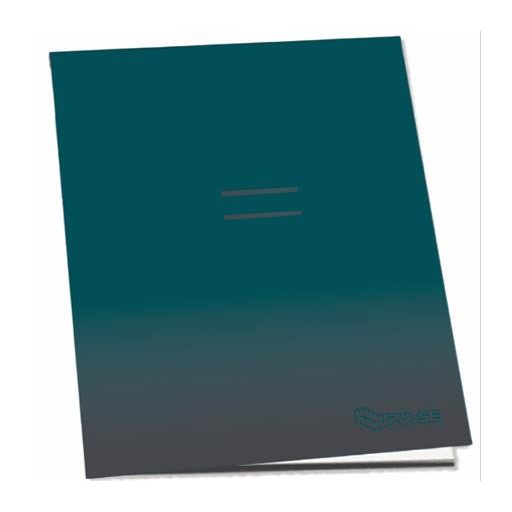 Füzet, tűzött, A5, vonalas, 52 lap, PULSE "Dark Colours"