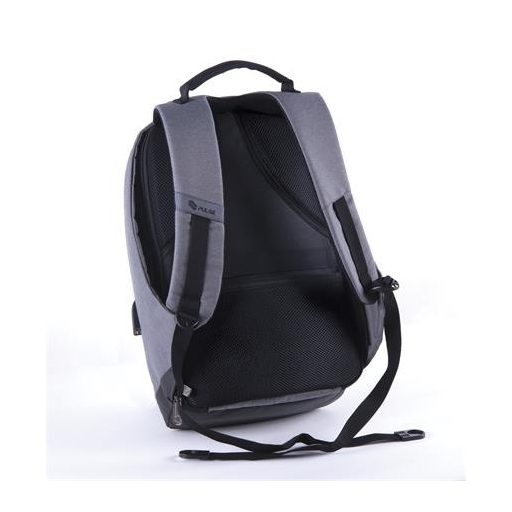 Hátizsák, notebook tartóval, lopásgátló kialakítás, PULSE "Maze", szürke