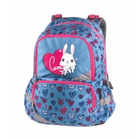   Hátizsák, anatómiai, PULSE "Anatomic Little Rabbit", kék-rózsaszín