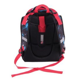   Hátizsák, anatómiai, PULSE "Anatomic Cube Off-Road", fekete-piros