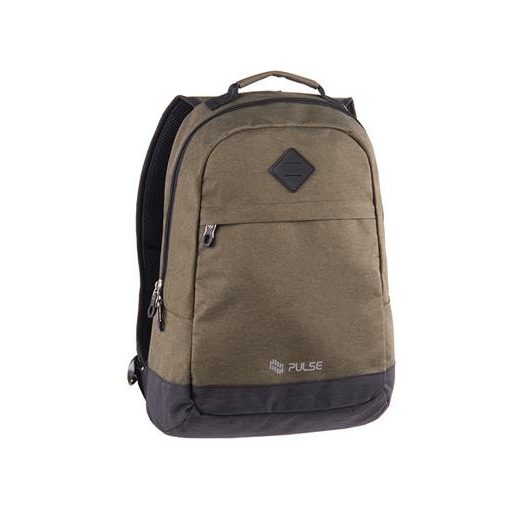 Hátizsák, notebook tartóval, PULSE "Bicolor Olive", zöld