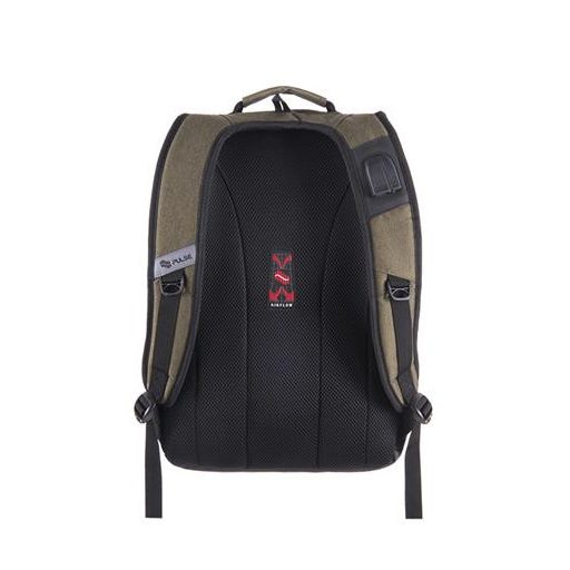Hátizsák, notebook tartóval, PULSE "Bicolor Olive", zöld