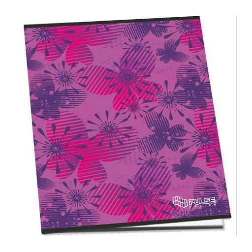 Füzet, tűzött, A5, kockás, 52 lap, PULSE "Girls"