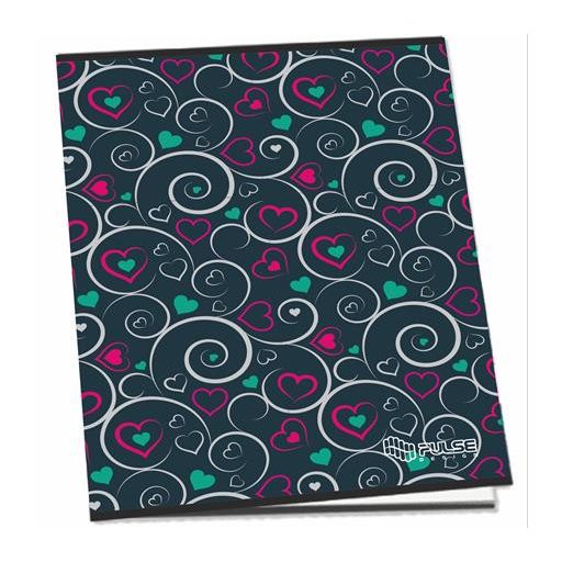 Füzet, tűzött, A4, kockás, 52 lap, PULSE "Girls"