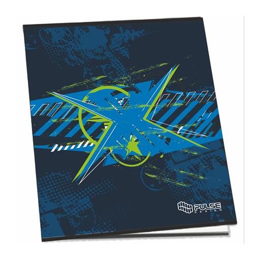 Füzet, tűzött, A5, kockás, 52 lap, PULSE "Boys"