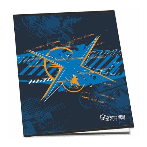 Füzet, tűzött, A4, kockás, 52 lap, PULSE "Boys"