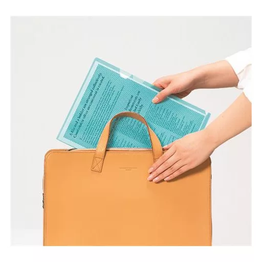 Genotherm, "L", adatvédelmi, A4, PP, PLUS, kék