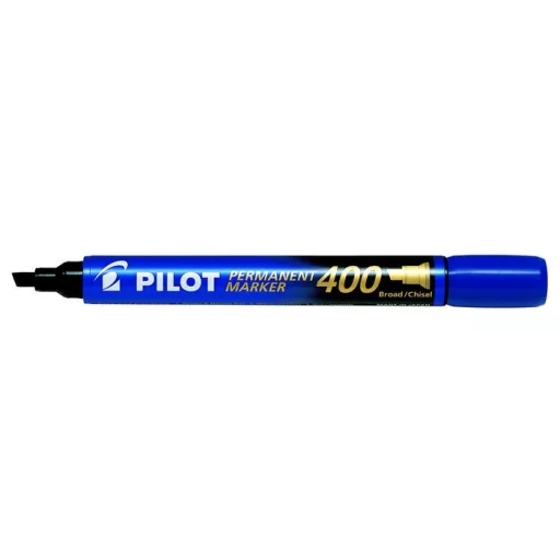 Alkoholos marker, 1,5-4 mm, vágott, PILOT "Permanent Marker 400", kék