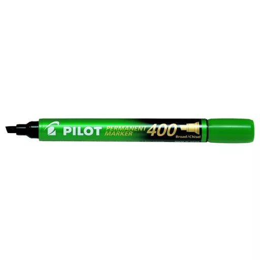 Alkoholos marker, 1,5-4 mm, vágott, PILOT "Permanent Marker 400", zöld