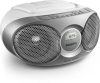 Rádió, CD-lejátszóval, PHILIPS "AZ215", ezüst