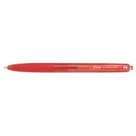   Golyóstoll, 0,22 mm, nyomógombos, PILOT "Super Grip G", piros