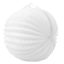 Lampion, kerek, 22 cm, fehér
