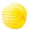 Lampion, kerek, 22 cm, sárga