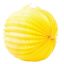 Lampion, kerek, 22 cm, sárga
