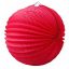 Lampion, kerek, 22 cm, piros