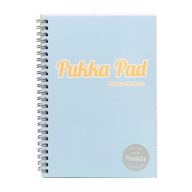   Spirálfüzet, A5, vonalas, 100 lap, PUKKA PAD "Pastel Jotta Pad", vegyes szín
