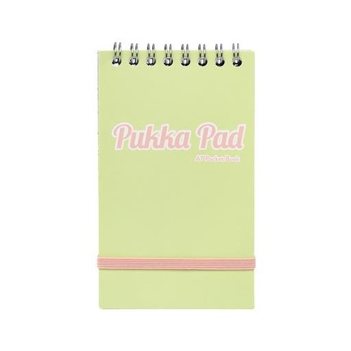 Jegyzetfüzet, A7, vonalas, 50 lap, PUKKA PAD "Pastel", vegyes színek